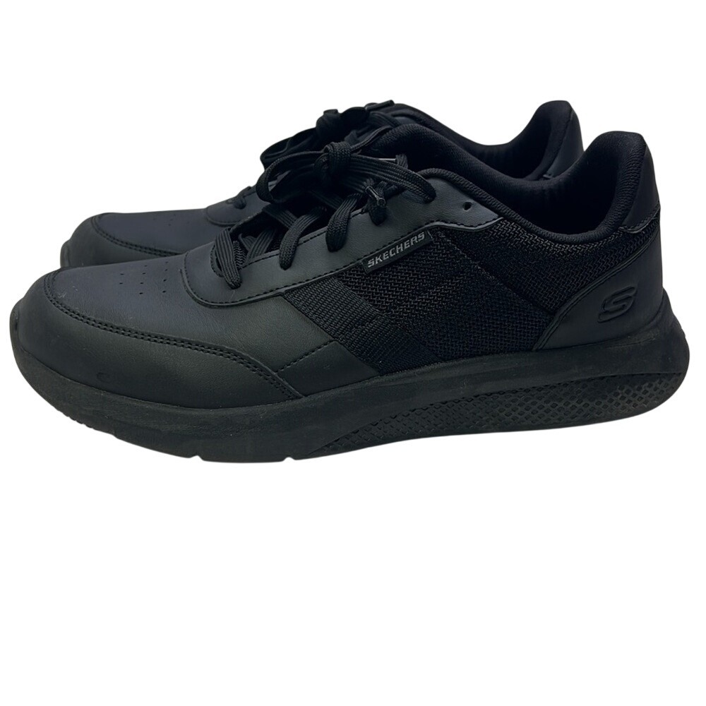 Skechers Work Relaxed Fit Slip Resistant Black Shoes 108001 Womens Size‎ 11
